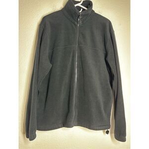 Landway Men’s Fleece Full Zip Packets Jacket Black Size L Unisex